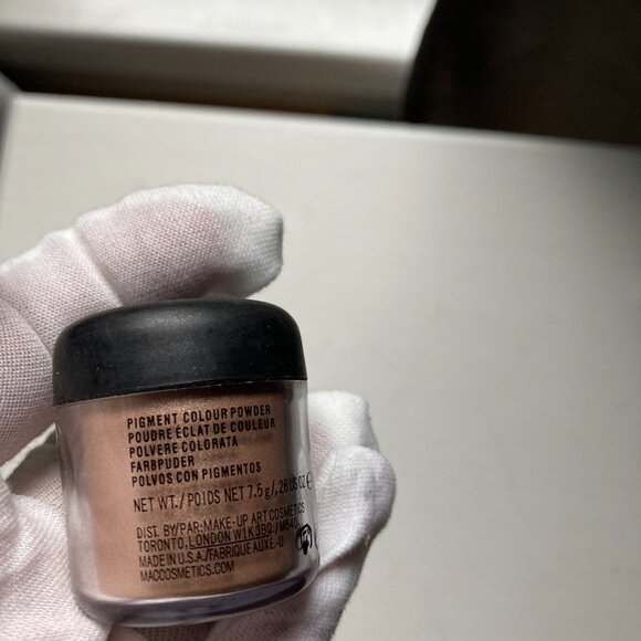 MAC eyeshadow Pigment BLONDE'S GOLD old style jar HUGE 7.5 g/.26 oz DISCONTINUED - Picture 2 of 5